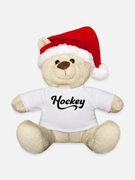 Hockey - Weihnachtsteddy - Weiß
