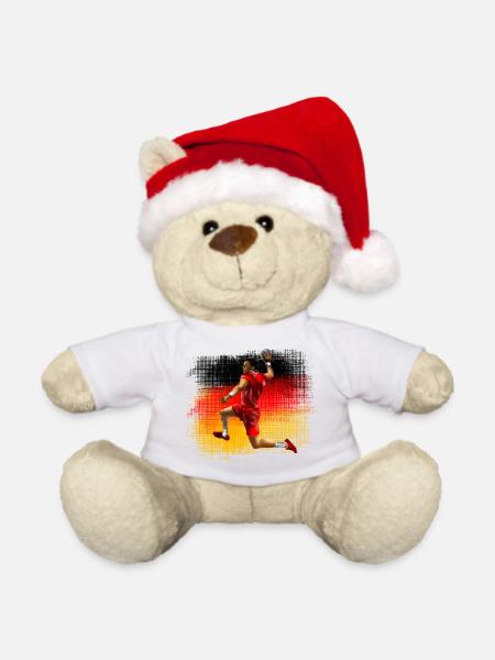 Handball - Weihnachtsteddy - Weiß