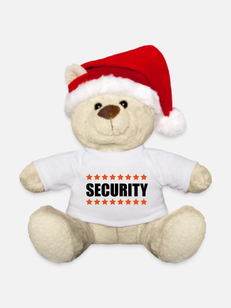 Security - Weihnachtsteddy - Weiß