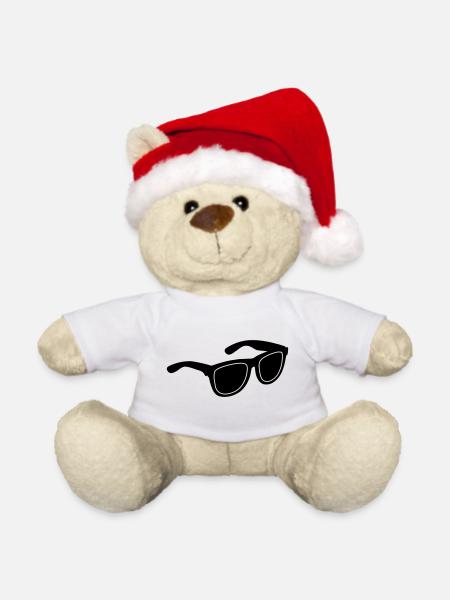 Sonnenbrille - Weihnachtsteddy - Weiß