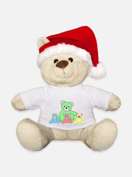 Teddy - Weihnachtsteddy - Weiß - Vorne