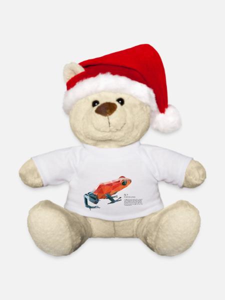 fig5_polygonpfeilgiftfrosch - Weihnachtsteddy - Weiß