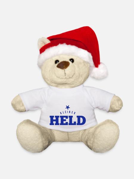 Kleiner Held - Weihnachtsteddy - Weiß