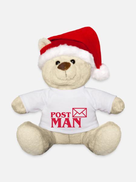 Post Man - Weihnachtsteddy - Weiß