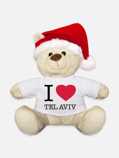 I LOVE TEL AVIV - Weihnachtsteddy - Weiß