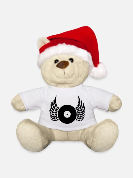dj - Weihnachtsteddy - Weiß - Vorne