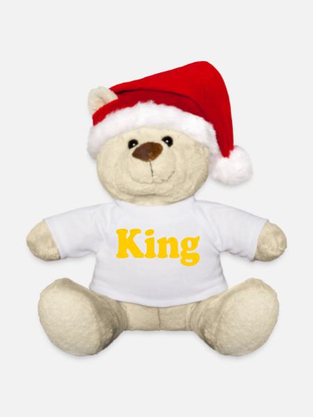 King - Weihnachtsteddy - Weiß
