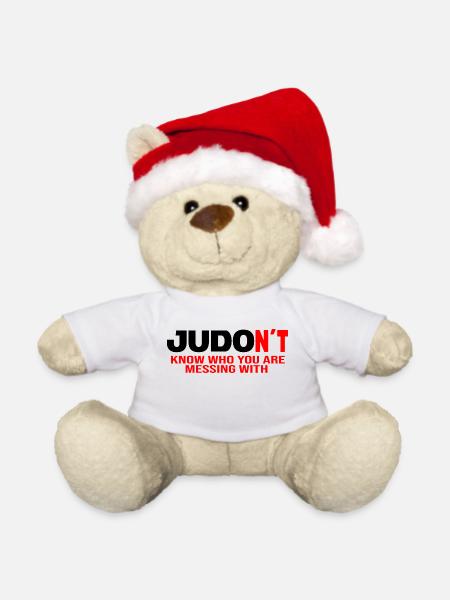 Judo Kampfsport-JUDO Judoka judomeister - Weihnachtsteddy - Weiß - Vorne