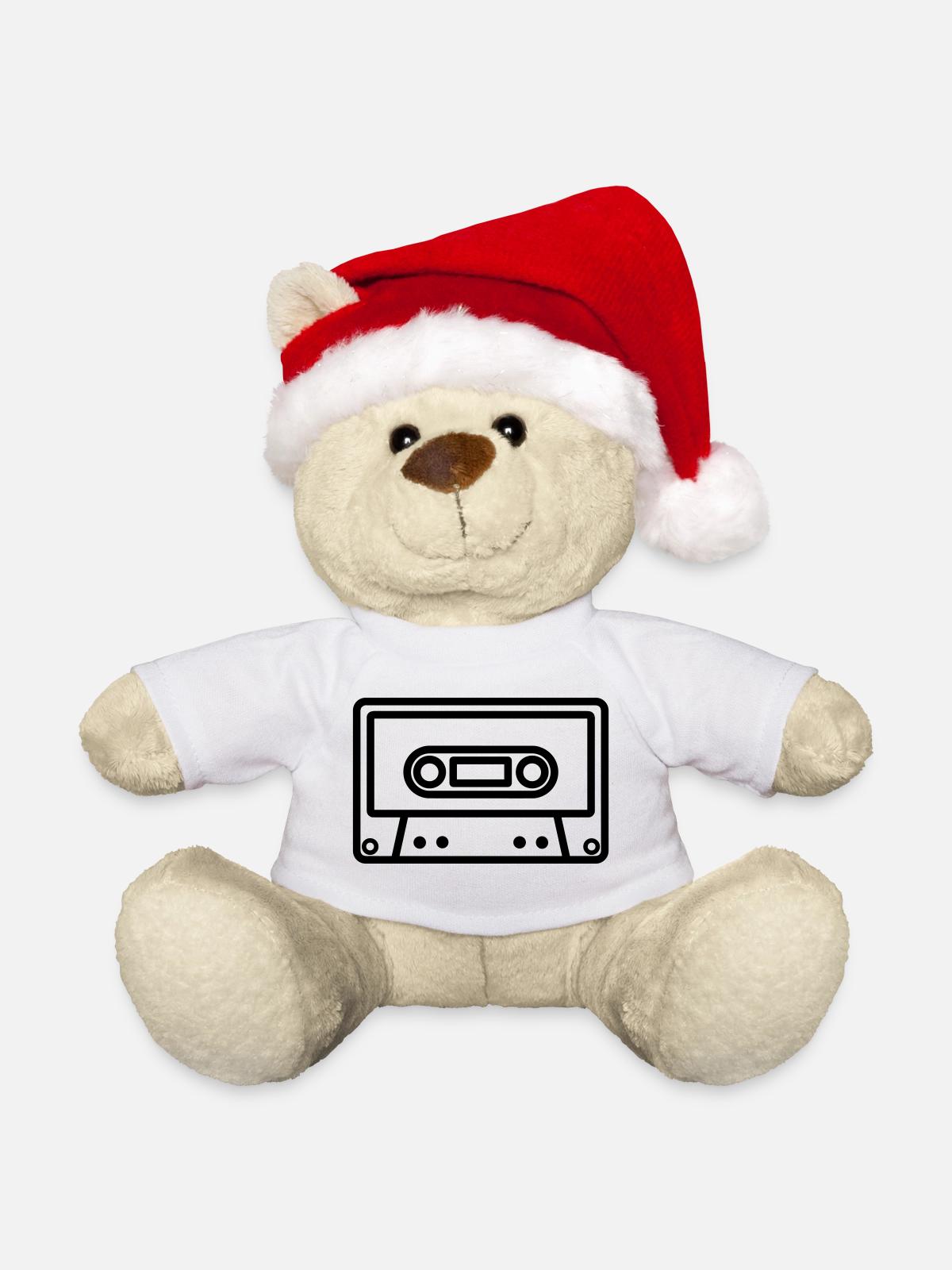 Kassette - Weihnachtsteddy - Weiß - Vorne