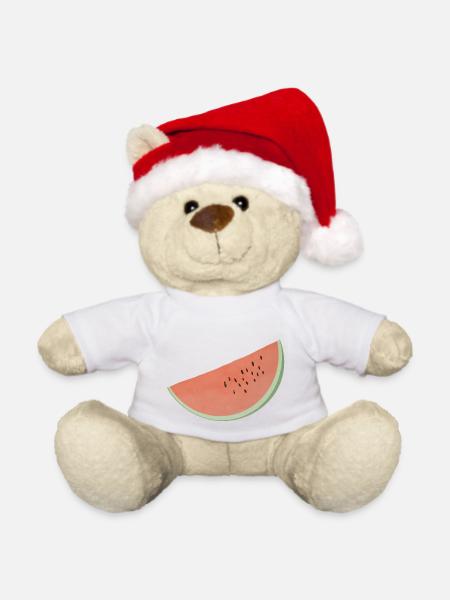 Wassermelone - Weihnachtsteddy - Weiß