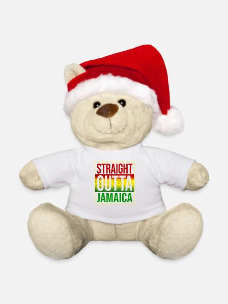 Jamaica - Weihnachtsteddy - Weiß - Vorne