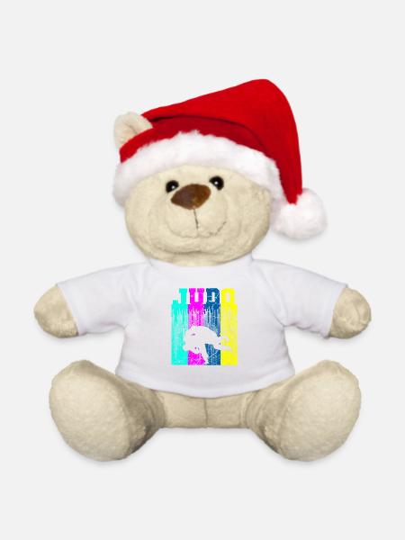 Judo - Weihnachtsteddy - Weiß