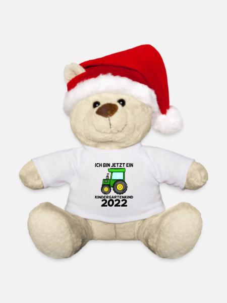Kindergarten Kindergartenkind 2022 - Weihnachtsteddy - Weiß