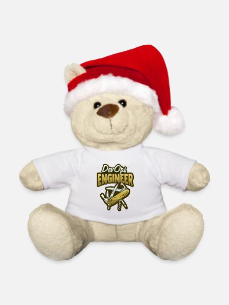 Sys-Admin Entwickler Devops-Ingenieur - Weihnachtsteddy - Weiß