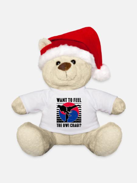 Tang Soo Do Geschenk - Weihnachtsteddy - Weiß