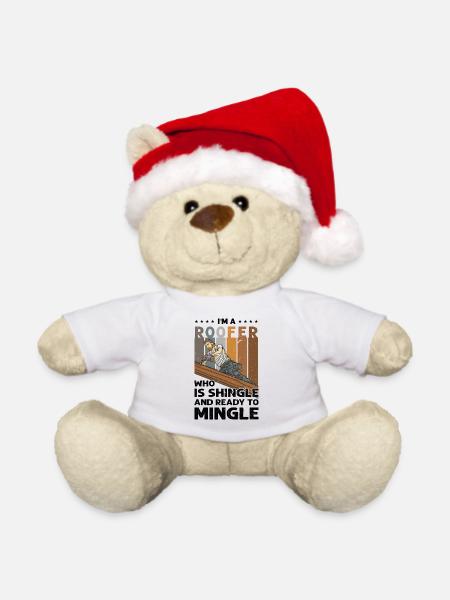 Dachdecker/in Dachdecker/in Dachdecker/in - Weihnachtsteddy - Weiß