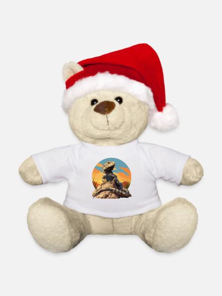 Agamen Agame - Weihnachtsteddy - Weiß