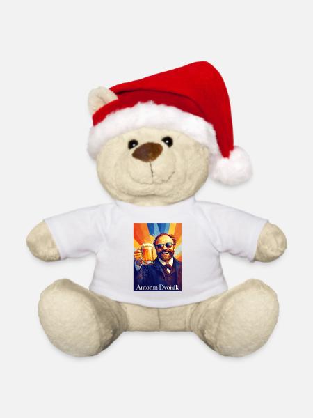 Historischer Feierabendheld - Weihnachtsteddy - Weiß