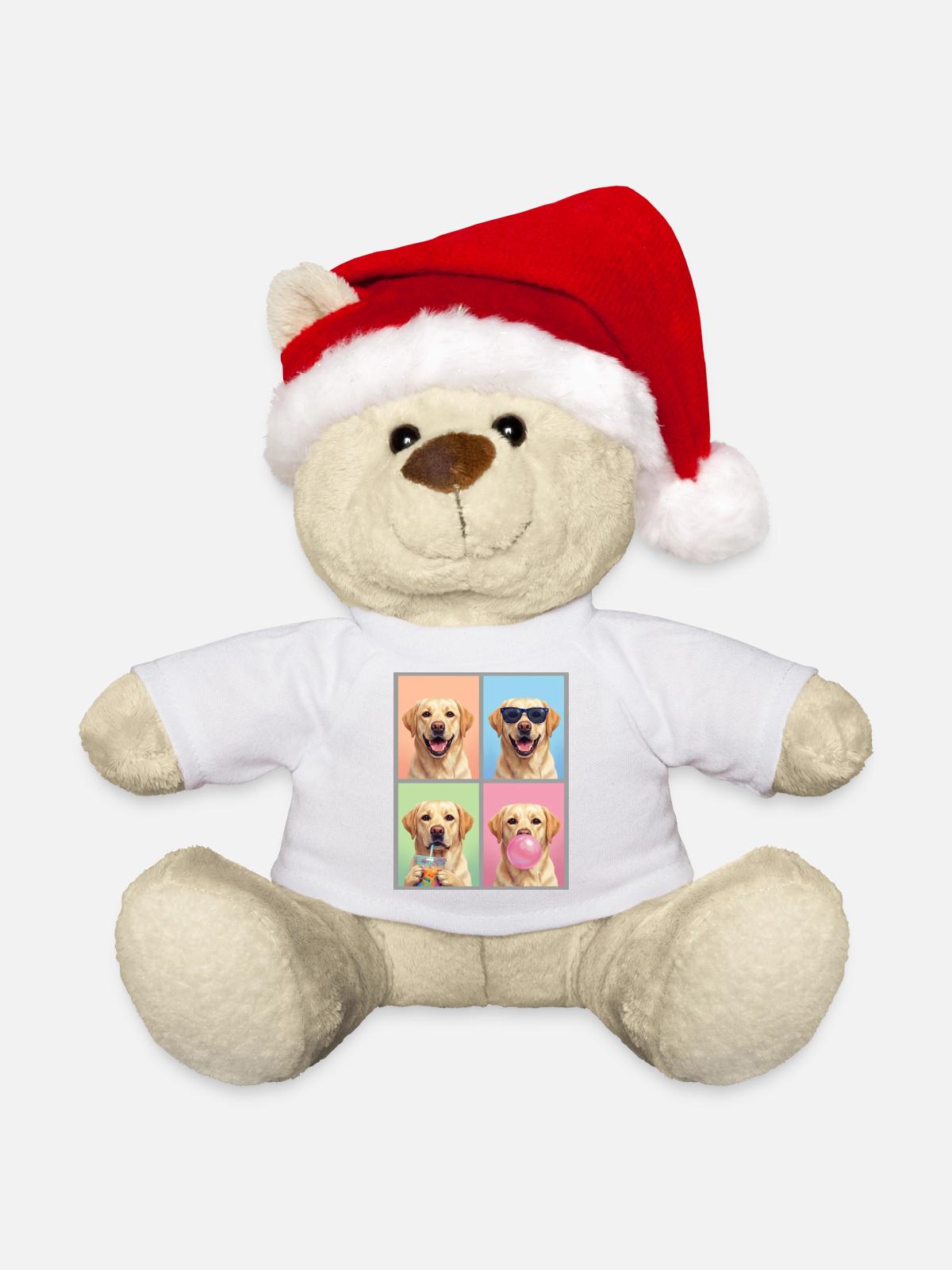 Hunde Labrador Hund - Weihnachtsteddy - Weiß - Vorne