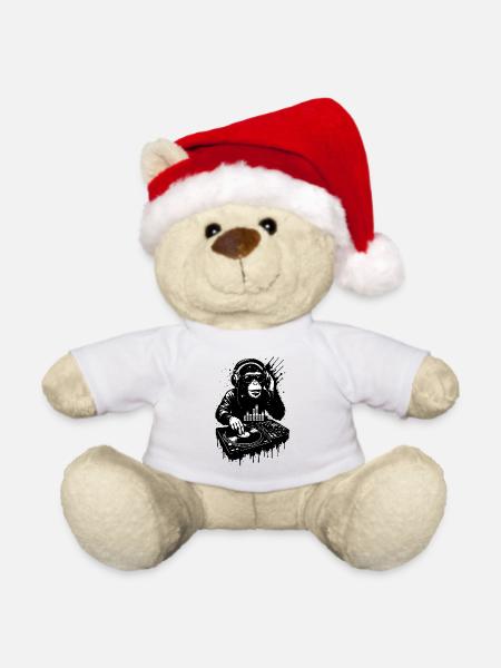 DJ Affe - Weihnachtsteddy - Weiß