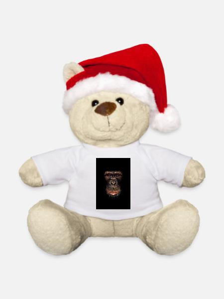 Affe - Weihnachtsteddy - Weiß