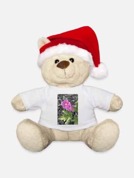HERBST-ANEMONEN - Weihnachtsteddy - Weiß
