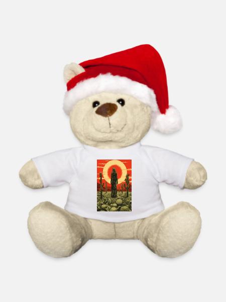 Mystischer Wüstenmond - Weihnachtsteddy - Weiß