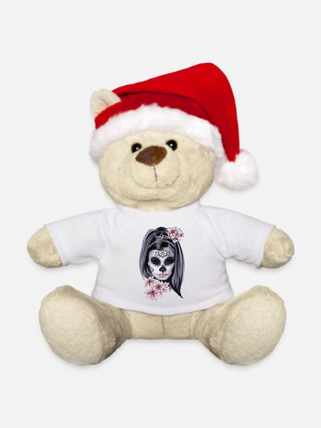Girl - Weihnachtsteddy - Weiß
