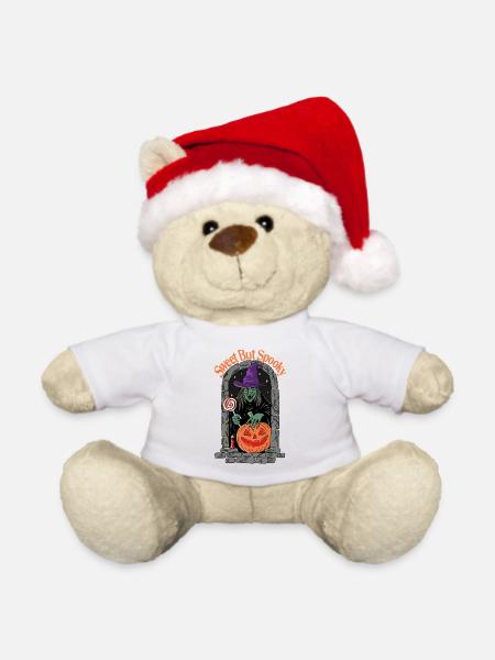 Süß, aber gruselig - Weihnachtsteddy - Weiß