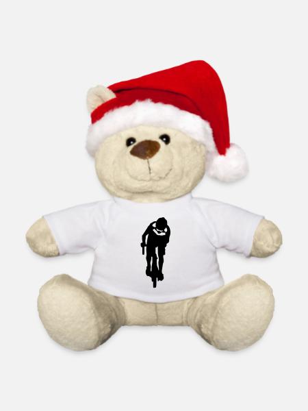 Rennrad - Weihnachtsteddy - Weiß