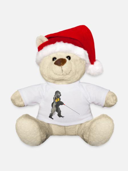 blinder Gorilla - Weihnachtsteddy - Weiß