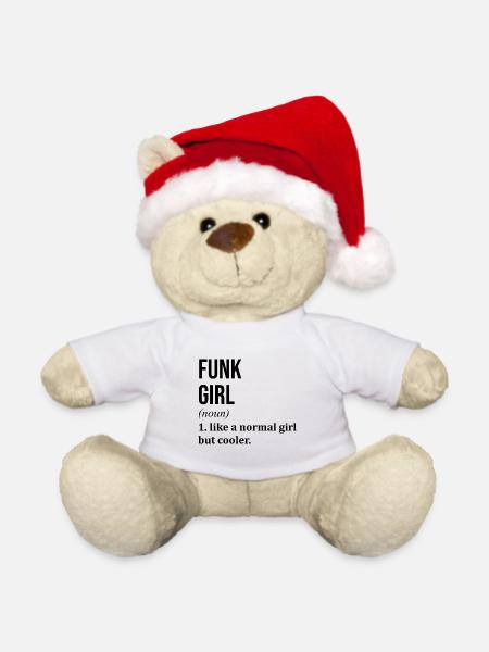 Funk Funk Funk - Weihnachtsteddy - Weiß