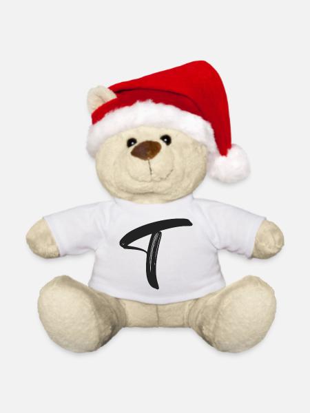 T - Weihnachtsteddy - Weiß