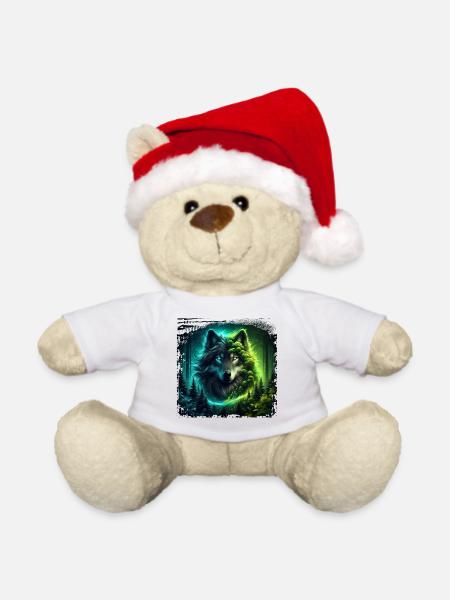 Wolf - Weihnachtsteddy - Weiß