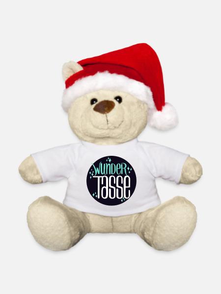 Wunder Tasse - Weihnachtsteddy - Weiß