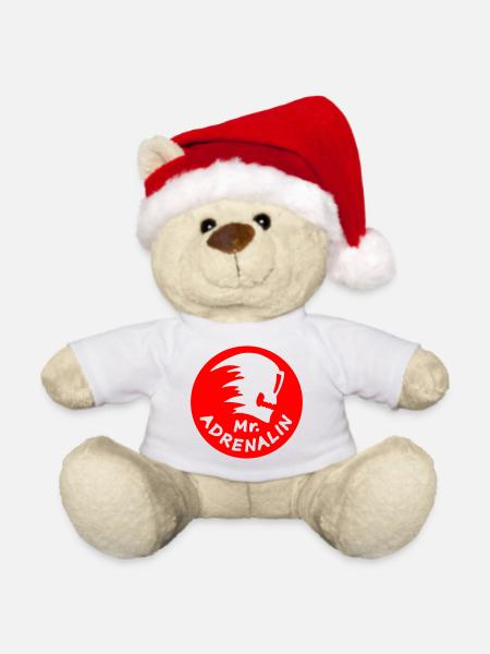 Mr. Adrenalin Extremsport - Weihnachtsteddy - Weiß