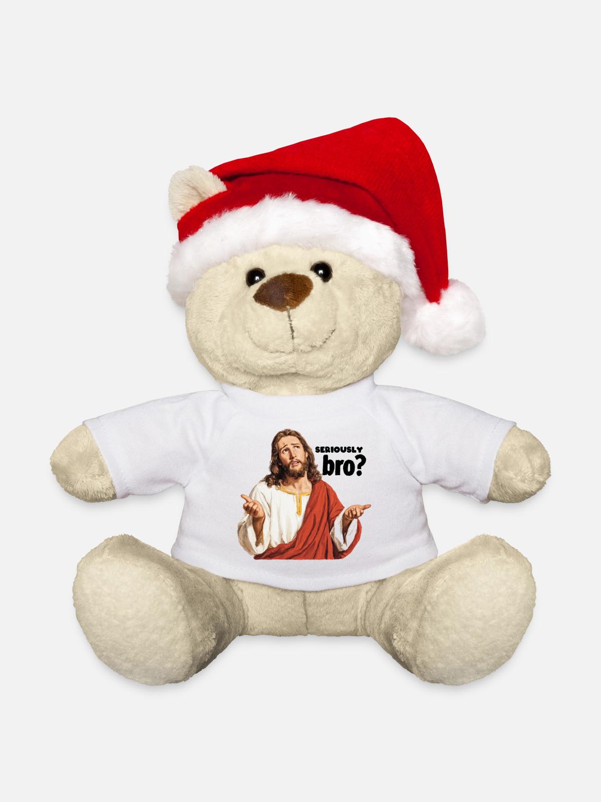 Ernsthaft bro - Weihnachtsteddy - Weiß - Vorne