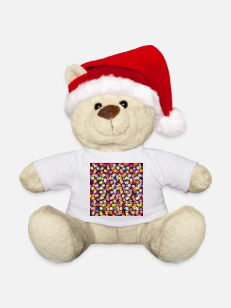 Rosenblüten #9 - Weihnachtsteddy - Weiß