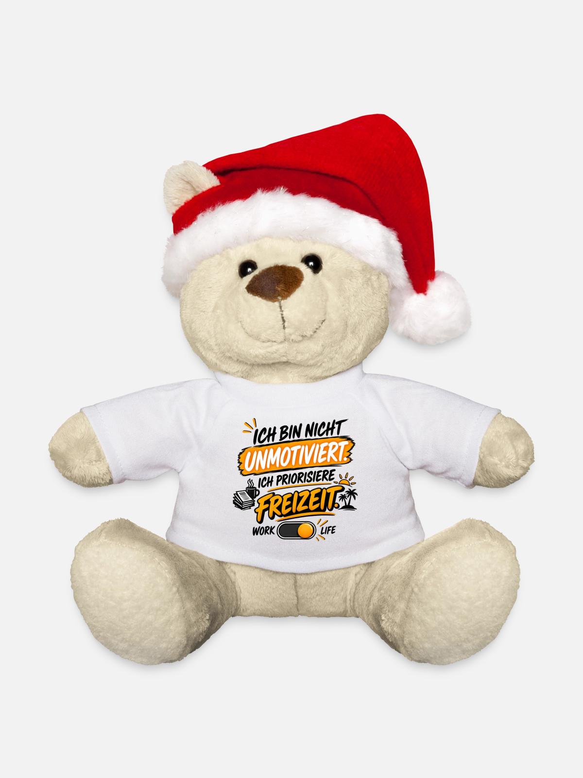 Unmotiviert Freizeit Stil - Weihnachtsteddy - Weiß - Vorne