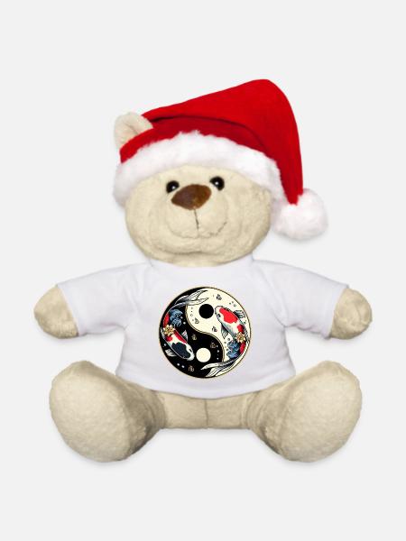 Yin Yang Koi - Weihnachtsteddy - Weiß