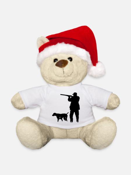 Jäger - Weihnachtsteddy - Weiß - Vorne