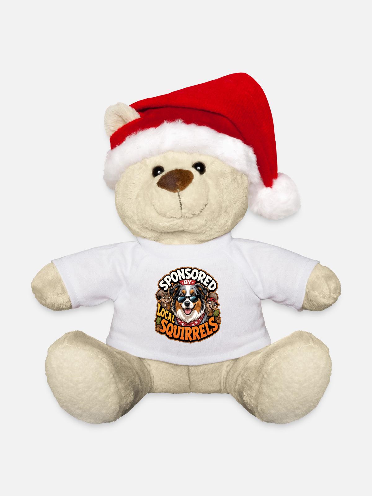 Australian Shepherd - Weihnachtsteddy - Weiß - Vorne