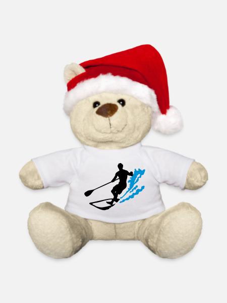 stand up paddling - Weihnachtsteddy - Weiß