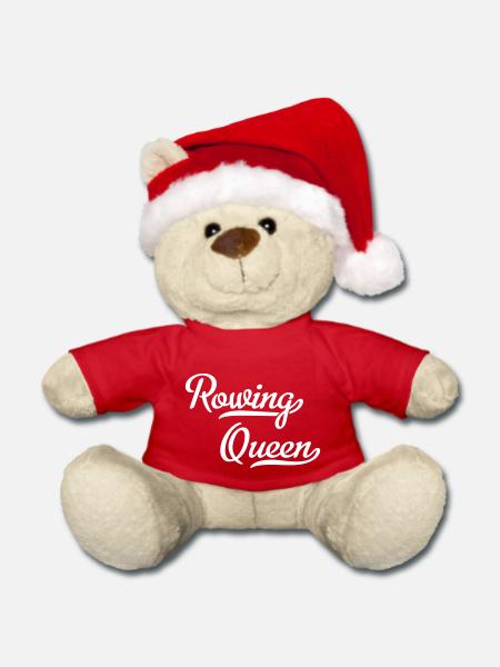 rudern - Weihnachtsteddy - Rot