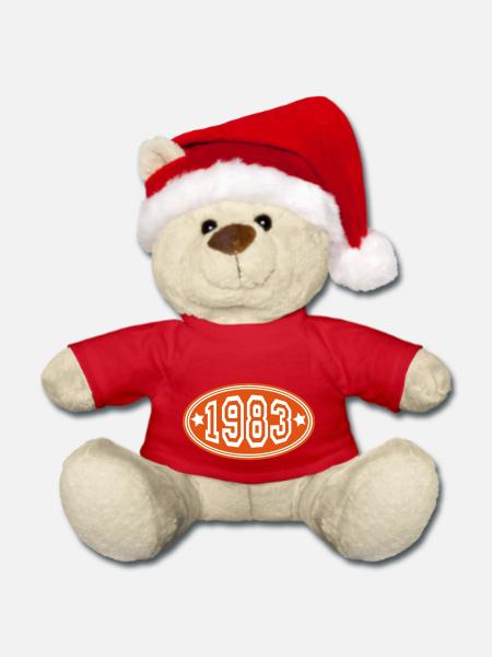 1983 - Weihnachtsteddy - Rot
