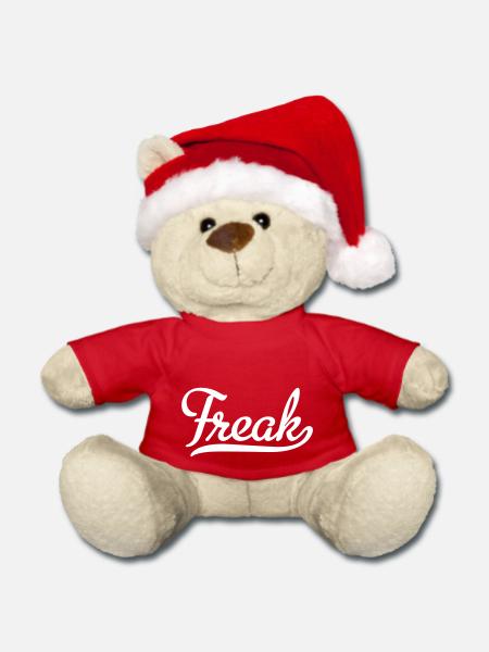 Freak - Weihnachtsteddy - Rot - Vorne