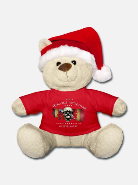 Taucher Belgian Extrem Diver - Weihnachtsteddy - Rot - Vorne