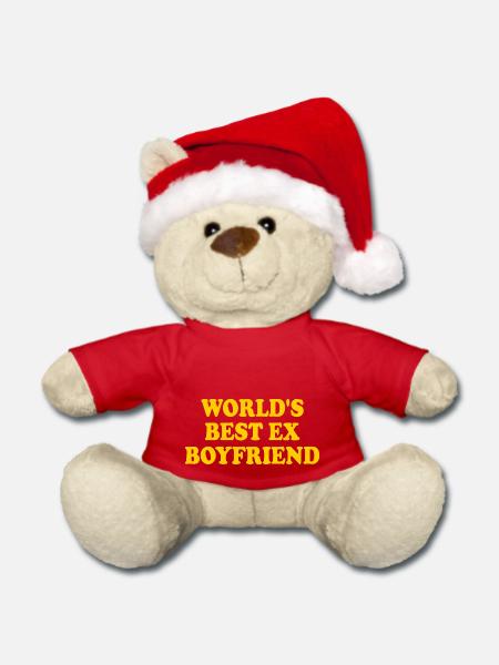 worlds best ex boyfriend - Weihnachtsteddy - Rot