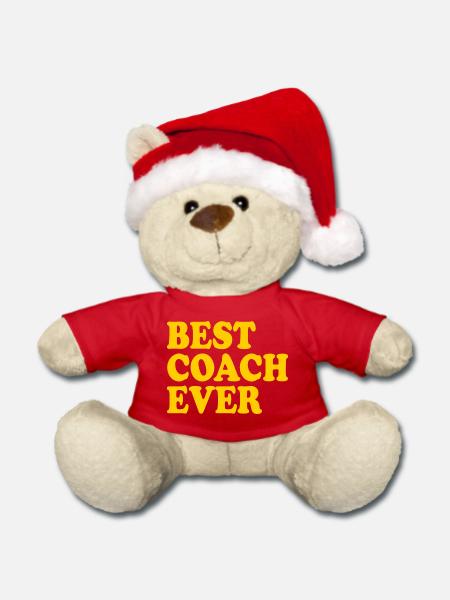 Best coach ever - Weihnachtsteddy - Rot