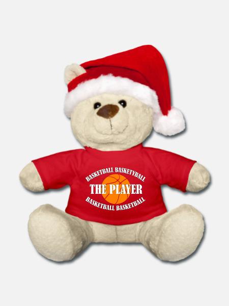 BASKETBALL - THE PLAYER - Weihnachtsteddy - Rot